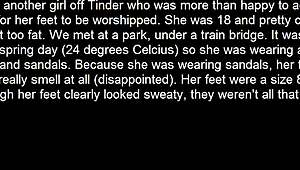 wanna lick this aussie chubby teen 18+ outdoor feet and toes?