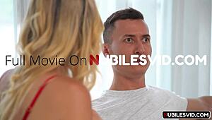Young Stud Learns Real Pleasure from Horny 18+ Stepmommy's Tight Holes!