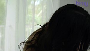 fuck yeah! oiled brunette college teen massaged and fucked on desk