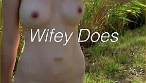 Young Wife's Heart Races on First Nude Public Walk