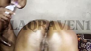 watch fingers tickle huge ass babe's dripping pussy till she squirms!