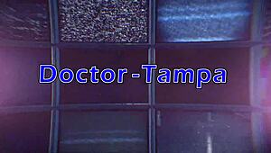 dr tampa's latex glove torment on petite blonde hope harper's tits and ass