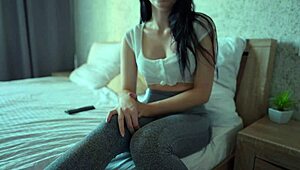 futa stepmom caught with HUGE COCK cum countdown on yoga pants 😈💦