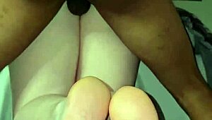 Snowbunny takes huge BBC anal doggystyle ripping clothes
