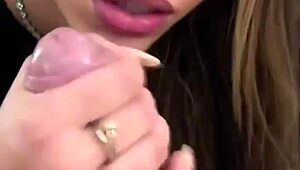 petite blonde latina shakes tits in pov sloppy blowjob and rimjob cumshot