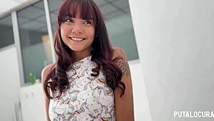 torbe fills sexy colombian petite allison sweet's wet pussy with hot creampie