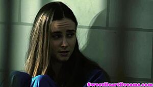 Cellblock Lesbians Grind Wet Pussies in Furious Scissoring Frenzy