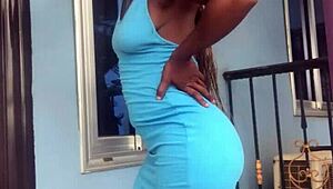 Crazy Bitch's Balcony Twerk Sparks Outdoor Ecstasy