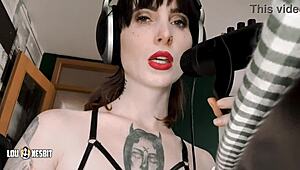 i'm stuttering while lou nesbit pegs me asmr domination dirty talk overload