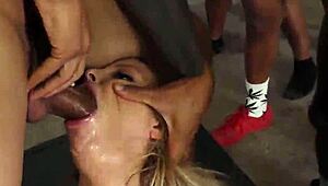 yo watch this stripper britney amber deepthroat gangbang room of huge black cocks