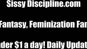 Sissy Dress-Up Demand in Lingerie Femdom Tease