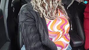 Hey babe, watch my dirty wife suck me off in the car 🚗💦