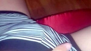 Skinny Girl Fingers Pussy in Shorts to Orgasm!