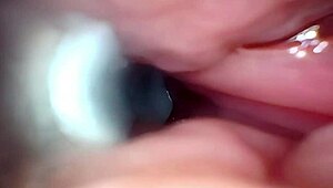 imagine semen flooding deep into that wide-stretched cervix via endoscope view