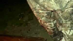 Wife Teases Wet Pussy Flashes Huge Cock Husband Outdoor Campfire Public