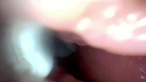 imagine semen flooding deep into that wide-stretched cervix via endoscope view