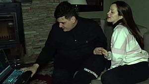 Luchiibb Rides Best Friend's Cock Next To Fat Cuckold Creampie Finish