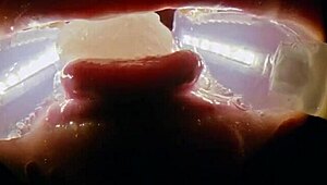 deranged cum whore rebel rhyder drowns in frozen bukkake blast from probe lens close-up!