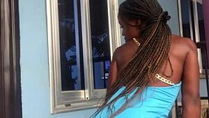 Crazy Bitch's Balcony Twerk Sparks Outdoor Ecstasy
