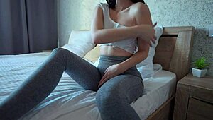 futa stepmom caught with HUGE COCK cum countdown on yoga pants 😈💦