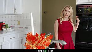 What if stepfamily orgy hits Thanksgiving with daddy, mommy, and in-laws like Aften Opal and Alix Lynx?
