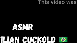 Whispers of wet pussy orgasms in this homemade brazilian cuckold couple's hardcore session