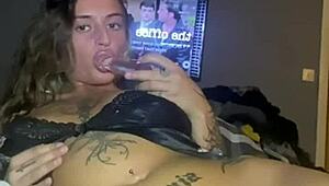 goth teen teases her big ass craving solo anal play