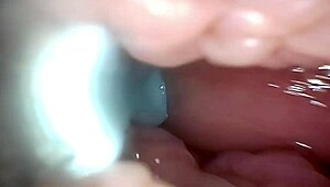 imagine semen flooding deep into that wide-stretched cervix via endoscope view