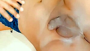 Flat Chest Shemale Takes Brutal Anal Pounding to Explosive Anal Orgasm