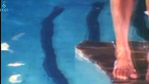 damn, this hot unmarried couple fucks hard by the pool!