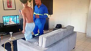 Net tech pounds funkeiro stepson's hole in taboo frenzy