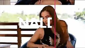 Brunette Latina milf leads athletic swingers in homemade glory hole orgy with big cocks and flashing fitness