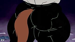 wanna see this furry bodybuilder beast grow massive muscle on that huge cock?