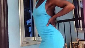 Crazy Bitch's Balcony Twerk Sparks Outdoor Ecstasy