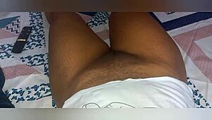 Curvy Stepmom Feels Wet Before Bed Masturbation