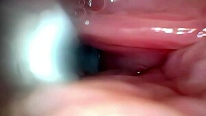 imagine semen flooding deep into that wide-stretched cervix via endoscope view