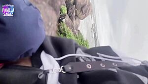 maceta rabuda bent over for novinho cock on crowded beach!!