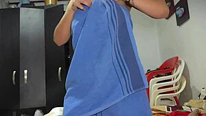 Step Sister Catches Him Masturbating And Milks Him With Hairy Pussy Creampie!