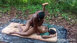 Big Ass JS3 Student Takes Senior Prefect's Monster Black Dick in Bush