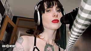 i'm stuttering while lou nesbit pegs me asmr domination dirty talk overload