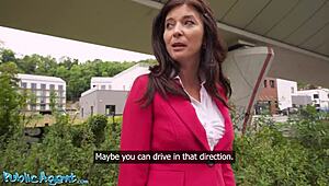 Polish Milf Boss Caught Sloppy Deepthroat on Big Cock Outdoors!