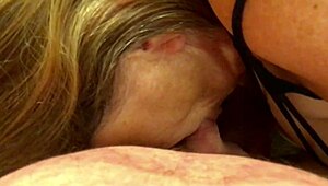 Rockin Granny Midnight POV Cocksucking Closeup