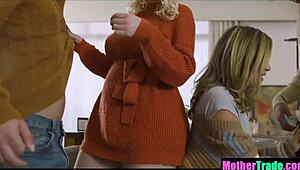 Hot Stepmoms Fuck Ill Stepsons' Cocks To Stay Warm!