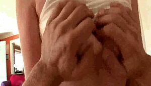 boss sneaks tongue on hot maid's pussy during cleaning duty