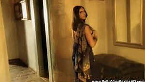 brunette asian beauty teases with exotic striptease dance moves