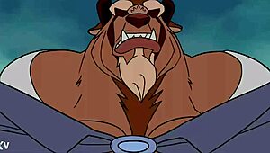 wanna see this furry bodybuilder beast grow massive muscle on that huge cock?