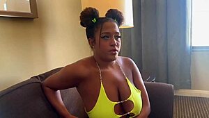 girlfriend sneaks a call to her boyfriend while his best friend rails her wet pussy from behind