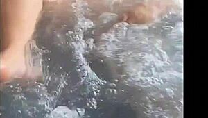 mature bbw granny soaks bath then squirts wildly from horny fingering