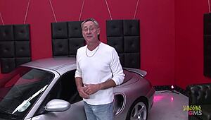 Brunette Blonde Milfs Crave Foursome Pounding After Car Tease