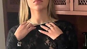 petite blonde latina shakes tits in pov sloppy blowjob and rimjob cumshot